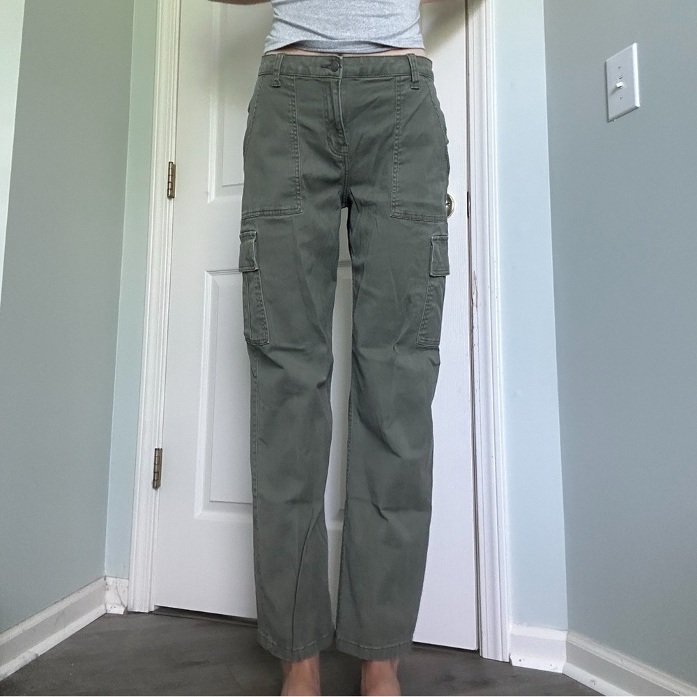 Hollister High Rise Utility Dad Pants
